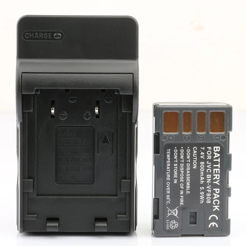 LANFULANG BN VF808 Battery (1 Pack) and Charger Kit for JVC MiniDV and