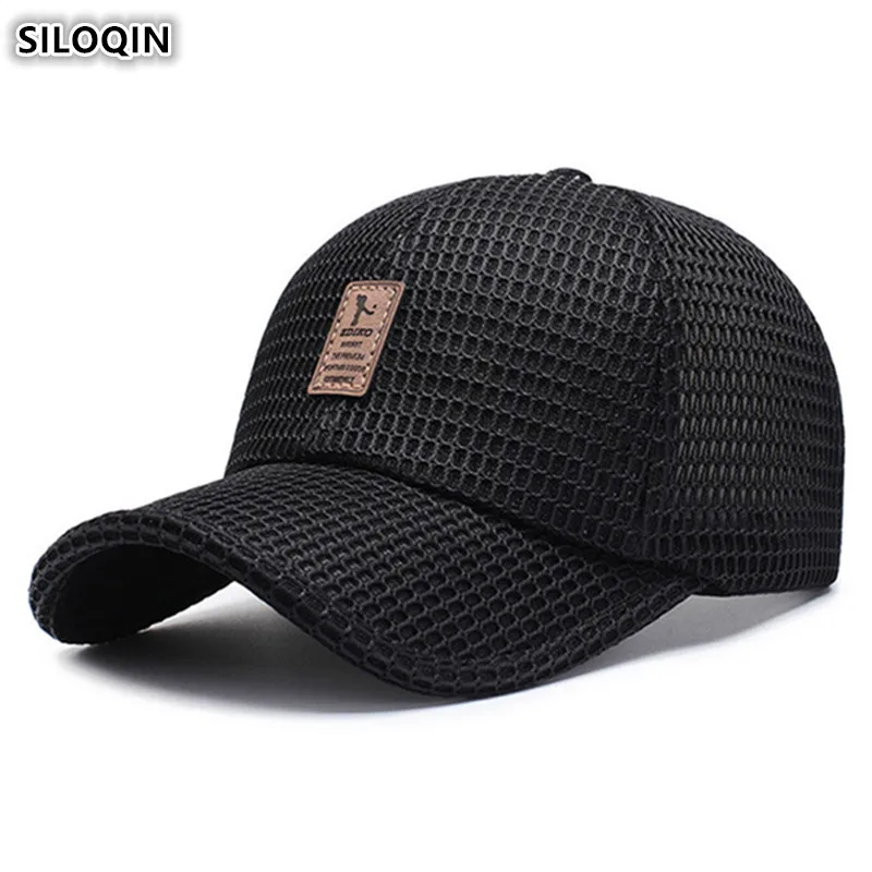 

SILOQIN Women's Ponytail Mesh Cap Adjustable Size Fashion Breathable Baseball Caps Men's Ventilation Fishing Hat Snapback Cap