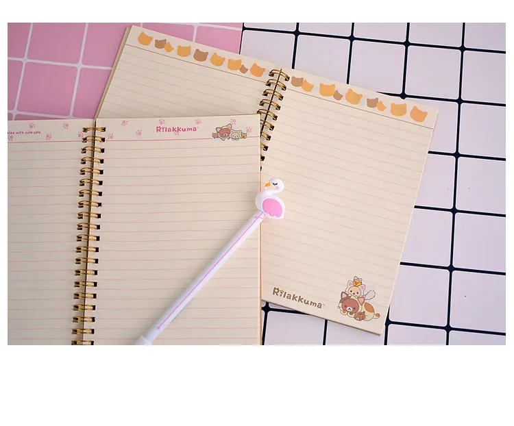 Kawaii Япония мультфильм Rilakkuma блокнот дневник pocket book офисные школьные принадлежности Япония стационарный милый блокнот для детей