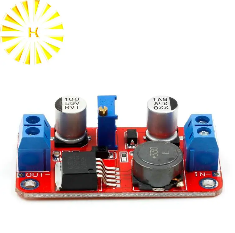 1PCS XL6019 5A Current DC to DC Adjustable Boost Power Supply Board Module 