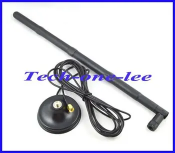 

Free shipping 2.4G wifi 15dbi RP-SMA Antenna for Router Network + Magnet Base magnetic stand RP SMA connector