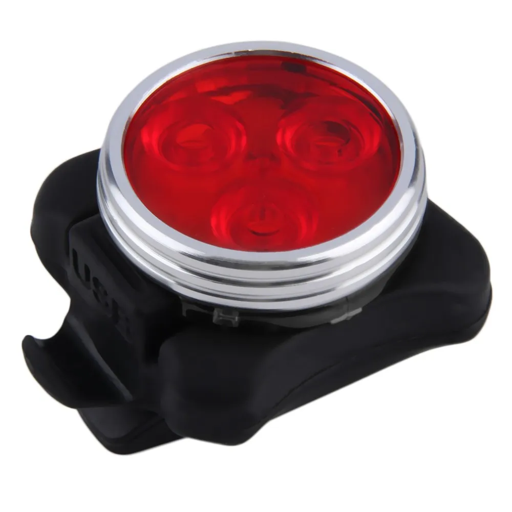 Красный/белый велосипед 3 светодиодный 4 режима головы спереди и сзади хвост светильник USB Перезаряжаемые на открытом воздухе для велоспорта и отдыха на природе, с крышкой в виде велосипеда Шахтерский фонарь
