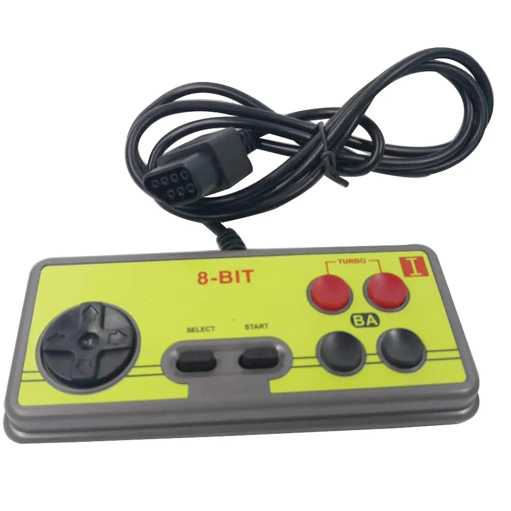 

Japanese 8-bit console style 7 Pin Plug Cable GamePad Controller for N ES with Turbo A B Button