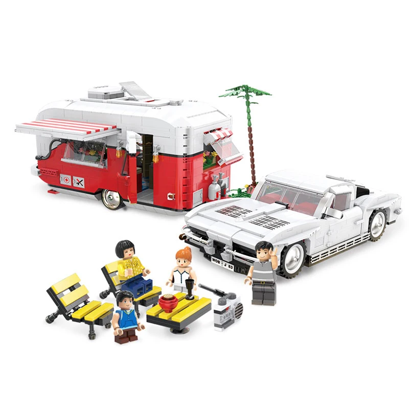 

Creative Series MOC Camper Model Set 2436Pcs Educational Building Blocks Bricks Toys For Children Kids Birthday Gifts