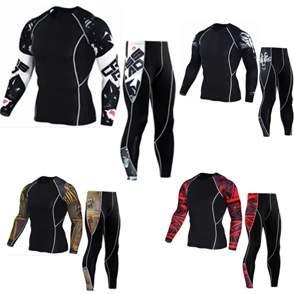 Men S Long Sleeves T Shirts 2017 Union Suit Men S T Shirts MMA Rashgard Kit