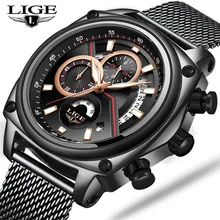 2019 LIGE new watches for men Top brand luxury waterproof wristwatch Date watch Quartz Watch Male Sport clock Erkek Kol Saati olevs luxury brand watches stainless steel quartz watch men clock auto date water resistant sport wristwatch erkek kol saati new