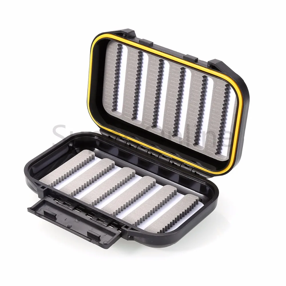 

Waterproof Leaf Slid Foam Insert Slot Plastic Pocket Carp Fly Fishing Box Lure Hook Baits Storage Box Holder Case Tackle Box