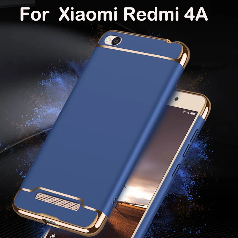 3 in 1 Case For Xiaomi Redmi 4A 5.0'' Luxury 360 Degree Protection Ultra Thin Slim Hard Back Cover 4 A | Мобильные телефоны