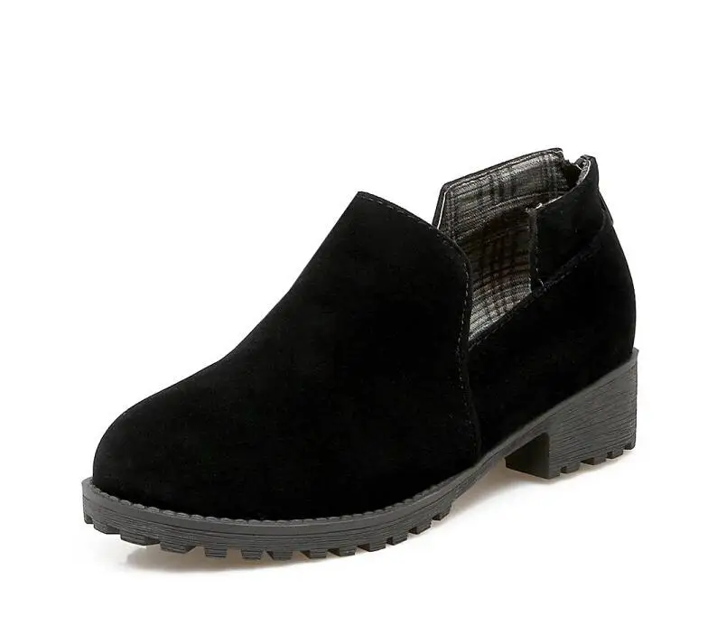 JOKSD/; классическая Брендовая обувь; женские повседневные Черные Туфли-оксфорды с круглым носком; женская обувь на плоской подошве; удобная женская обувь без застежки; L154