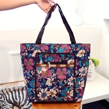 Large Capacity Fashion Floral Print Shopping Bags Portable Nylon Foldable Shoulder Bag Multifunction Mother Storage Bag Handbag Large Capacity Fashion Floral Print Shopping Bags Portable Nylon Foldable Shoulder Bag Multifunction Mother Storage Bag Handbag