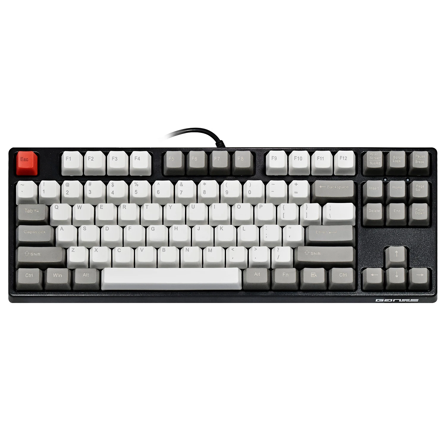 Механическая игровая клавиатура GANSS TKL, 87 клавиш смесь PBT, линейная и тихая Cherry Mx Silent Red для игр и офиса(макет США