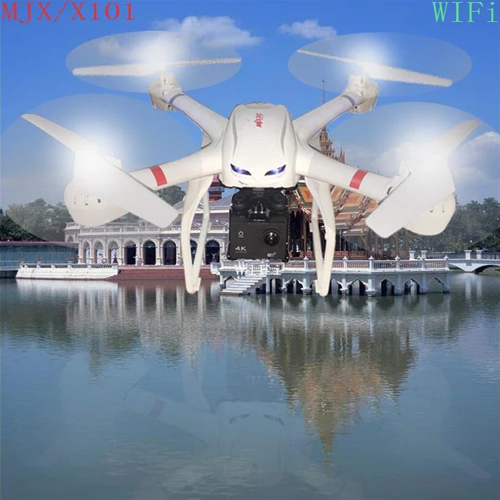 MJX X101 Квадрокоптер Дрон 2 4G RC 6 осевой можете добавить C4005 C4008 C4009 и поддержкой Wi Fi | Радиоуправляемые вертолеты -32610872201