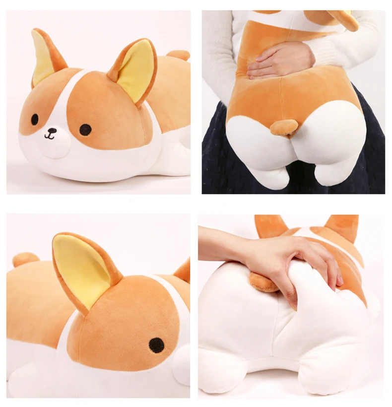 Millffy Новое поступление 35 см/55 см плюшевая мягкая игрушка Peluche Corgi собака плюшевый щенок Подушка плюшевая кукла для детей Подарки