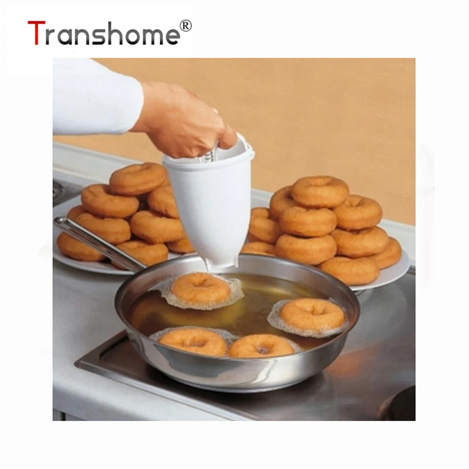 

Transhome Plastic Doughnut Maker Machine Mold DIY Kitchen Pastry Making Bake Ware Making Baking Tools Kitchen Accessories