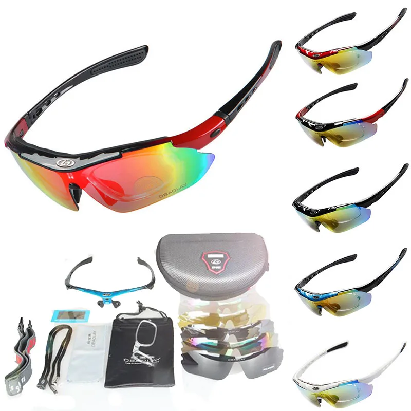 Buy OBAOLAY 5 Lens Polarized Cycling Eyewear Road