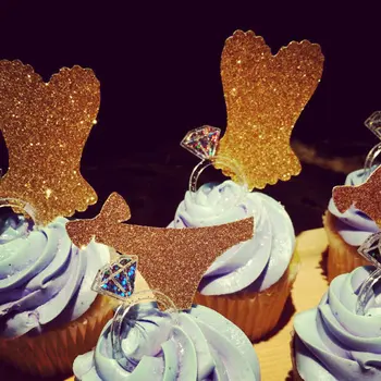 

Corset & Panties Glitter Cupcake Toppers Food Picks Bachelor Bachelorette Wedding Bridal Engagement Lingerie Party