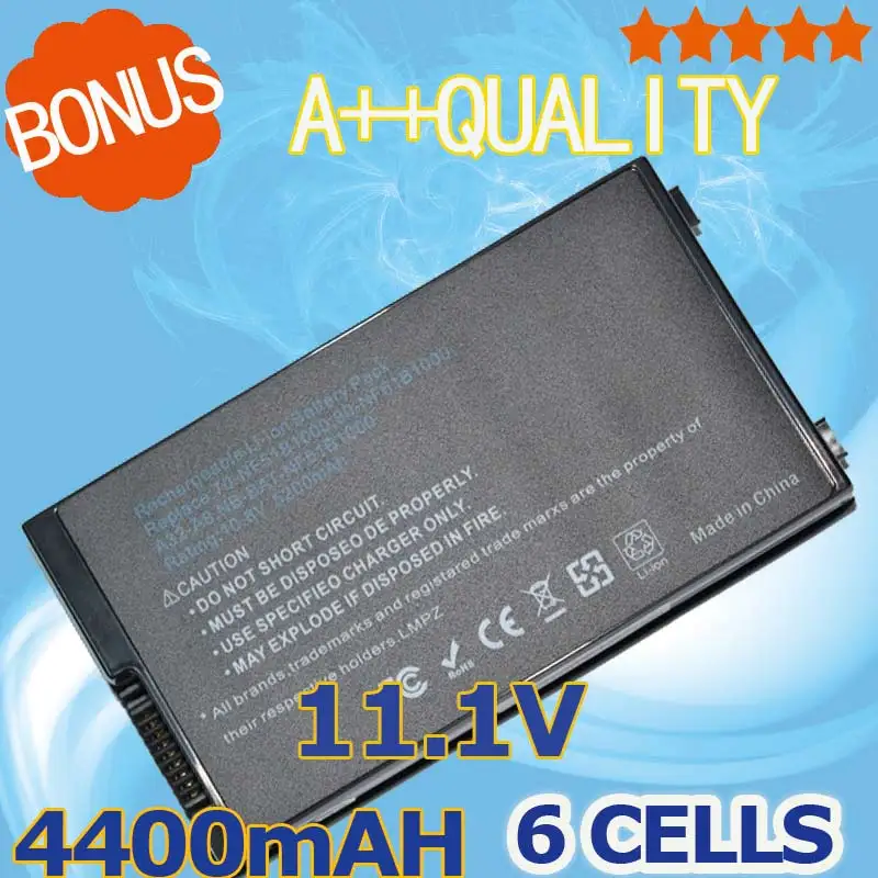 Аккумулятор для Asus A72DY A8Z F8 F8S A8A F8Sa Z99J A8E A8F A8Fm F8V A8H X80 X80H A8Jv X80L A8M X80N 4400 мАч 6 ячеек|batteries