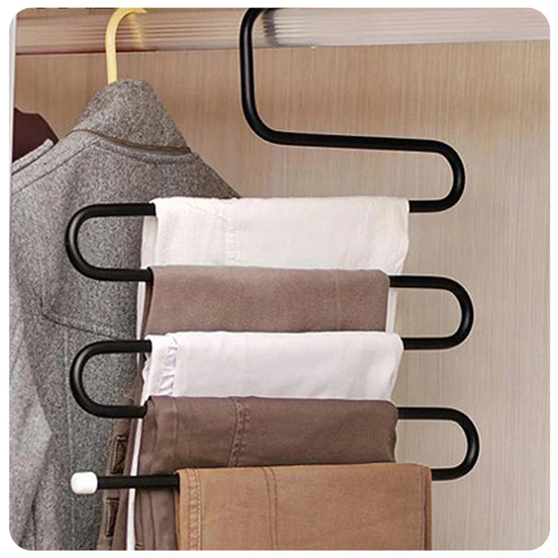 2016 High quality Iron S type multifunction magic pants pants rack
