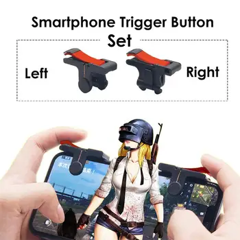 

Gaming Trigger L1R1 Mobile Phone Aiming Fire Button Shooter Controller for PUBG Knives out/Rules of Survival Gamer r30