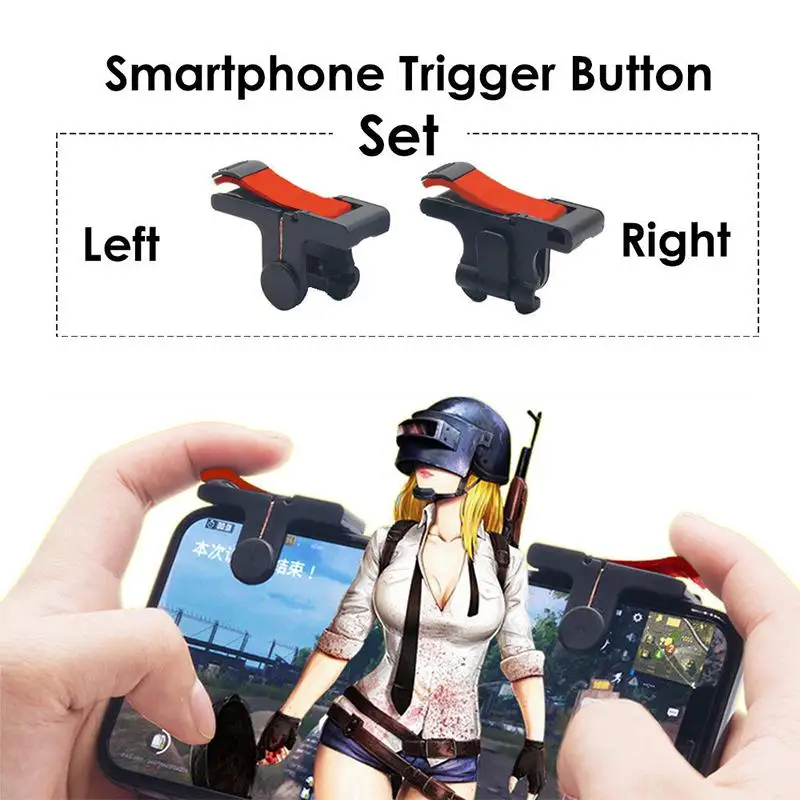

Upgrade Gaming Trigger L1R1 Mobile Phone Aiming Fire Button Shooter Controller for PUBG Knives out/ Rules of Survival Gamer r20