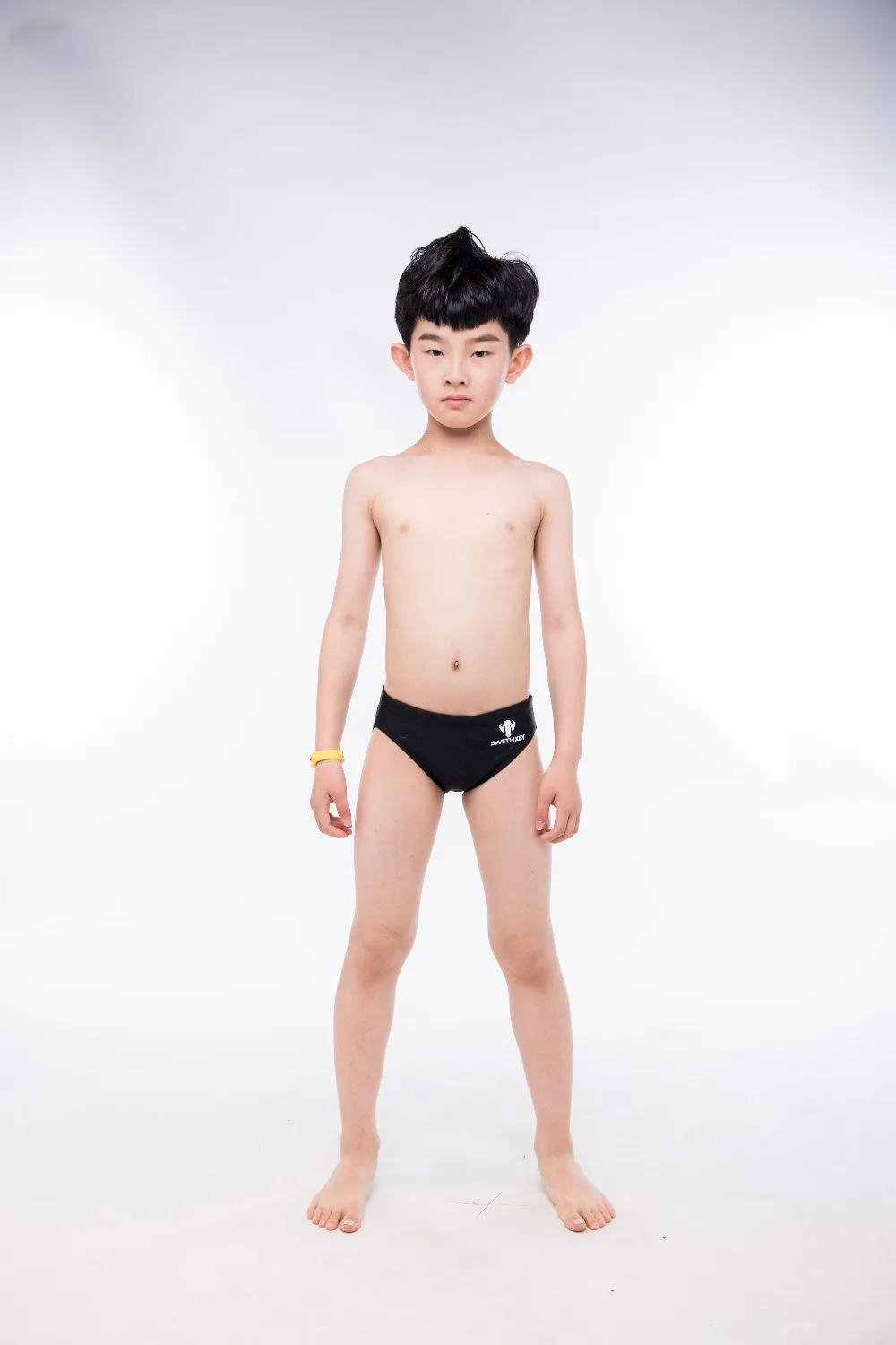 boys slim swim trunks