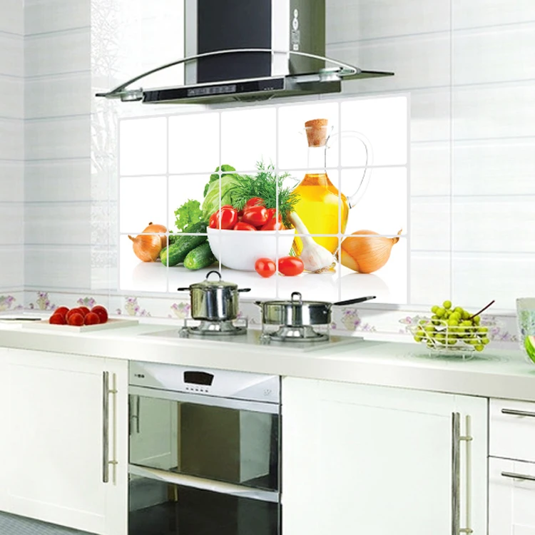 Removable Oil Proof Kitchen Mural Art Vinyl Wall Stickers Home Decal