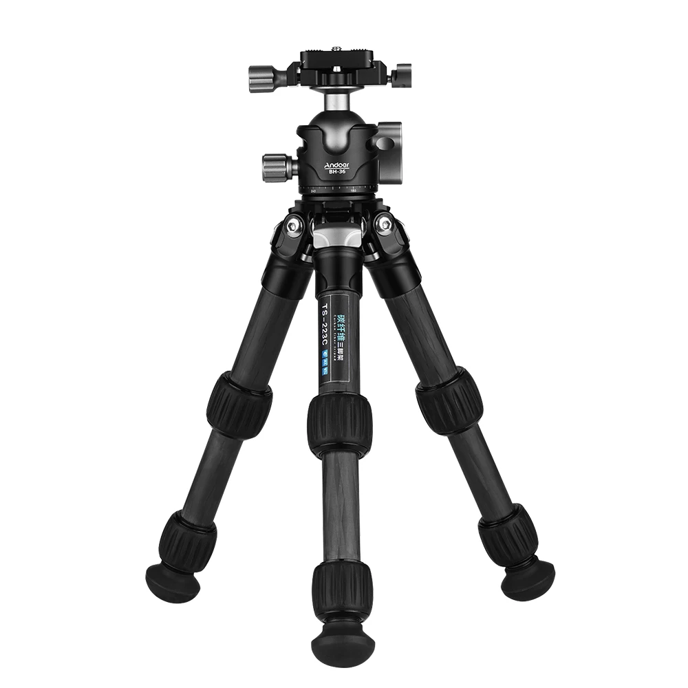 Andoer Портативный настольный мини-штатив Трипод для путешествий 3-х секционный с панорамной шариковой головкой QR пластина для Canon sony Nikon Камера DSLR