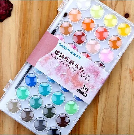 

Solid Water Color 12\16\28\36 colors transparent set,good partner of watercolor pen