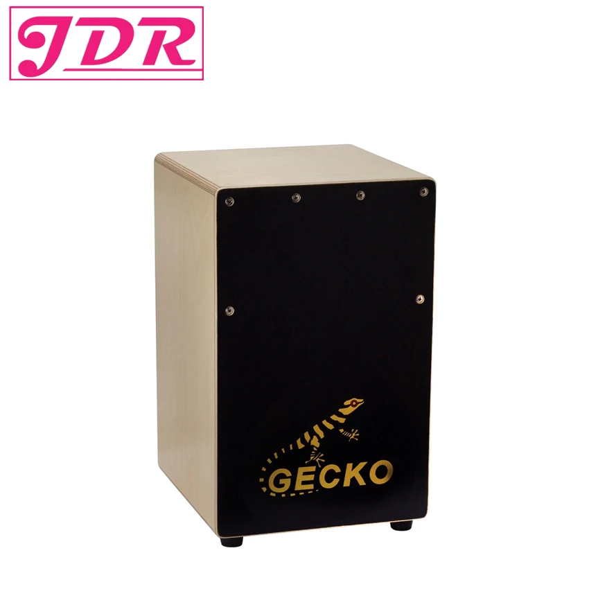 

JDR Cajon Drum Box Birch Plywood Mini Hand Drum GECKO with String Structure Inside and Alloy Screw Adjustable Musical instrument
