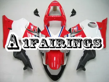 

Panels for Honda CBR600F4i 2001 2002 2003 ABS Plastic Injection Fairings Motorcycle Body Kits Gloss White Red Hulls Body Frames