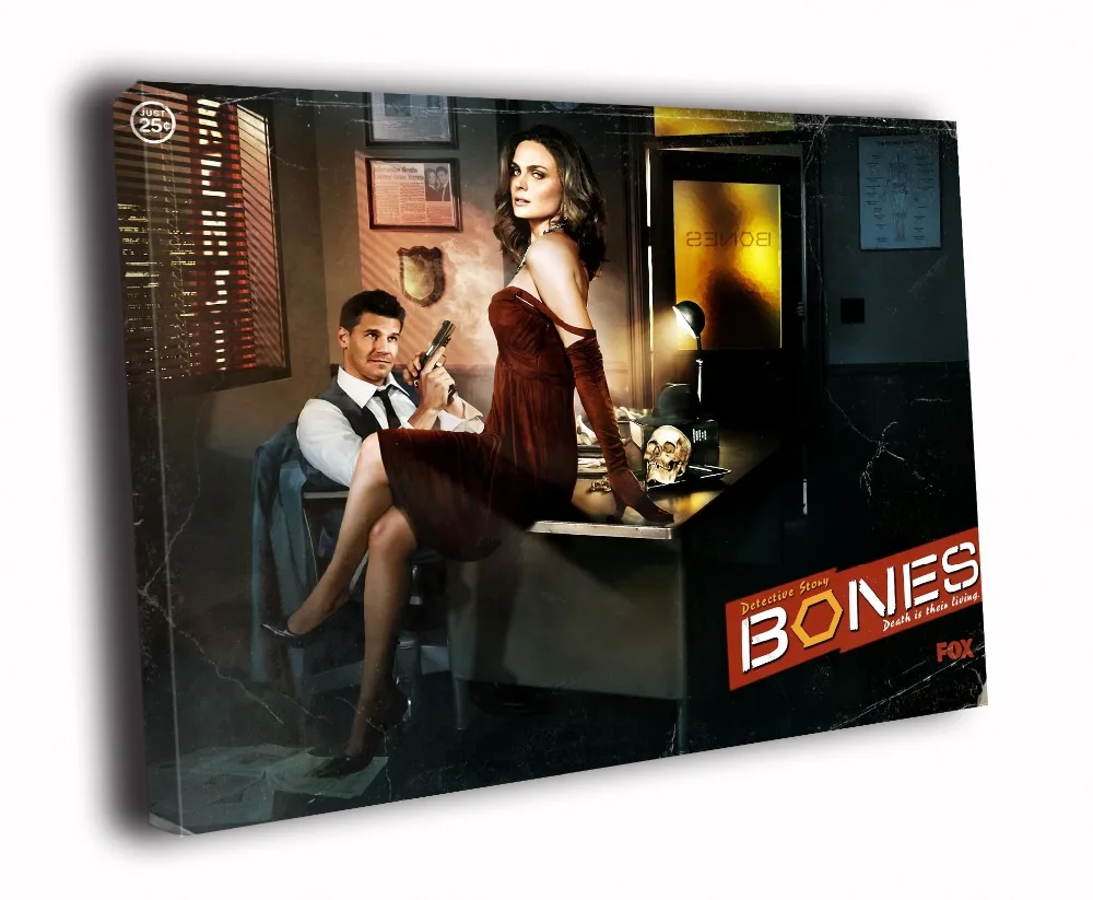 Toile D impression HD De Peinture D tective Noir Mary Deschanel 