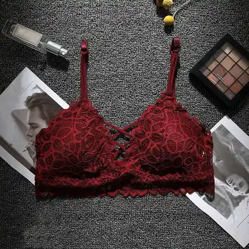 

Sexy Lingerie Soft Bras Seamless Lace Bra Women Wireless Thin Padded Underwear