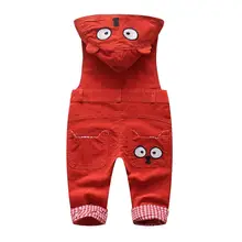 Рост 75-95 см, новинка года, весенний вельветовый комбинезон с капюшоном для мальчиков и девочек, 1 предмет, комбинезон для маленьких мальчиков и девочек, детские брюки