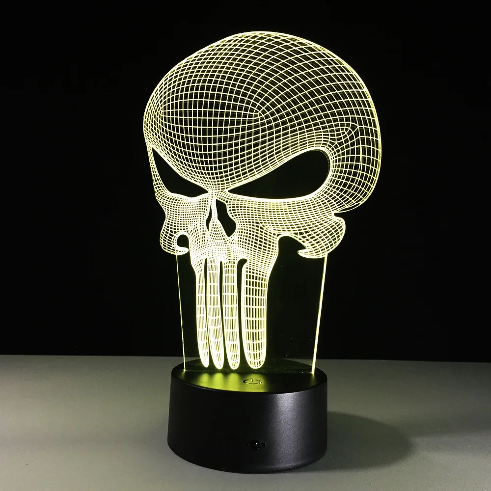 3D-LED-Color-Night-Ligh-Changing-Lamp-Punisher-Skull-Multi-colored-Bulbing-Light-Acrylic-3D-Hologram (1)