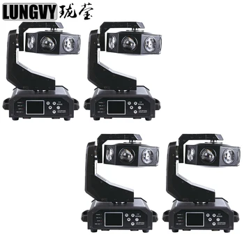 

Free Shipping 4pcs/lot 2018 8*40W CREE RGBW 4in1 UFO Ultimate Rotate Moving Head LED Flying 18 Chs Rotating Beam Stage Light