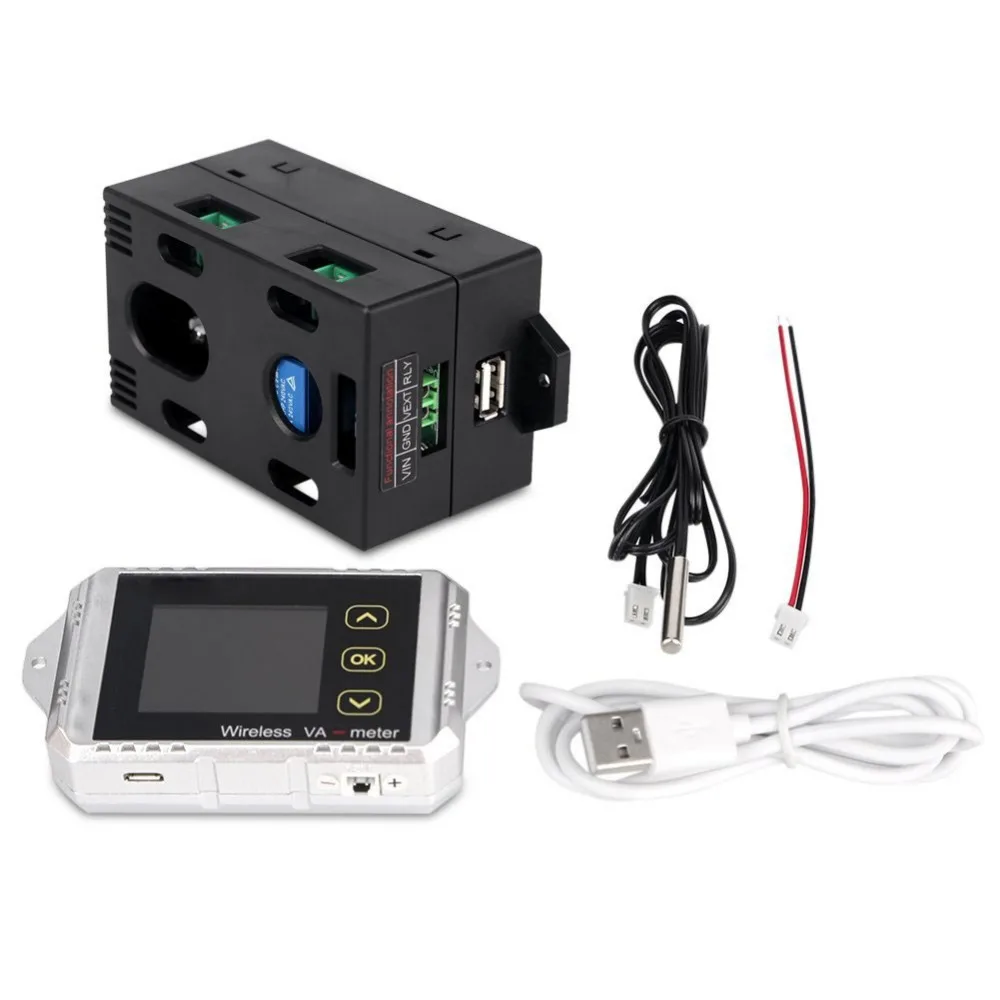 Senza fili Bi-direzionale Tensione di Alimentazione di Corrente Meter Amperometro Voltmetro Capacità di Coulomb del Contatore DC 0.01-100 v 0.01- 100A #274834