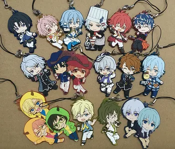

14pcs/lot Idolish7 Random Sent Anime keychain IZUMI YAMATO NIKAIDO SOGO TAMAKI Mitsuki OSAKA Rubber strap/mobile phone charms
