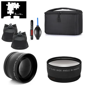 

Wide Angle & Telephoto Lens / Partition Padded Insert Case for Sony AX33 AX33E AXP33 AXP33E FDR-AX33 FDR-AX33E FDR-AXP33