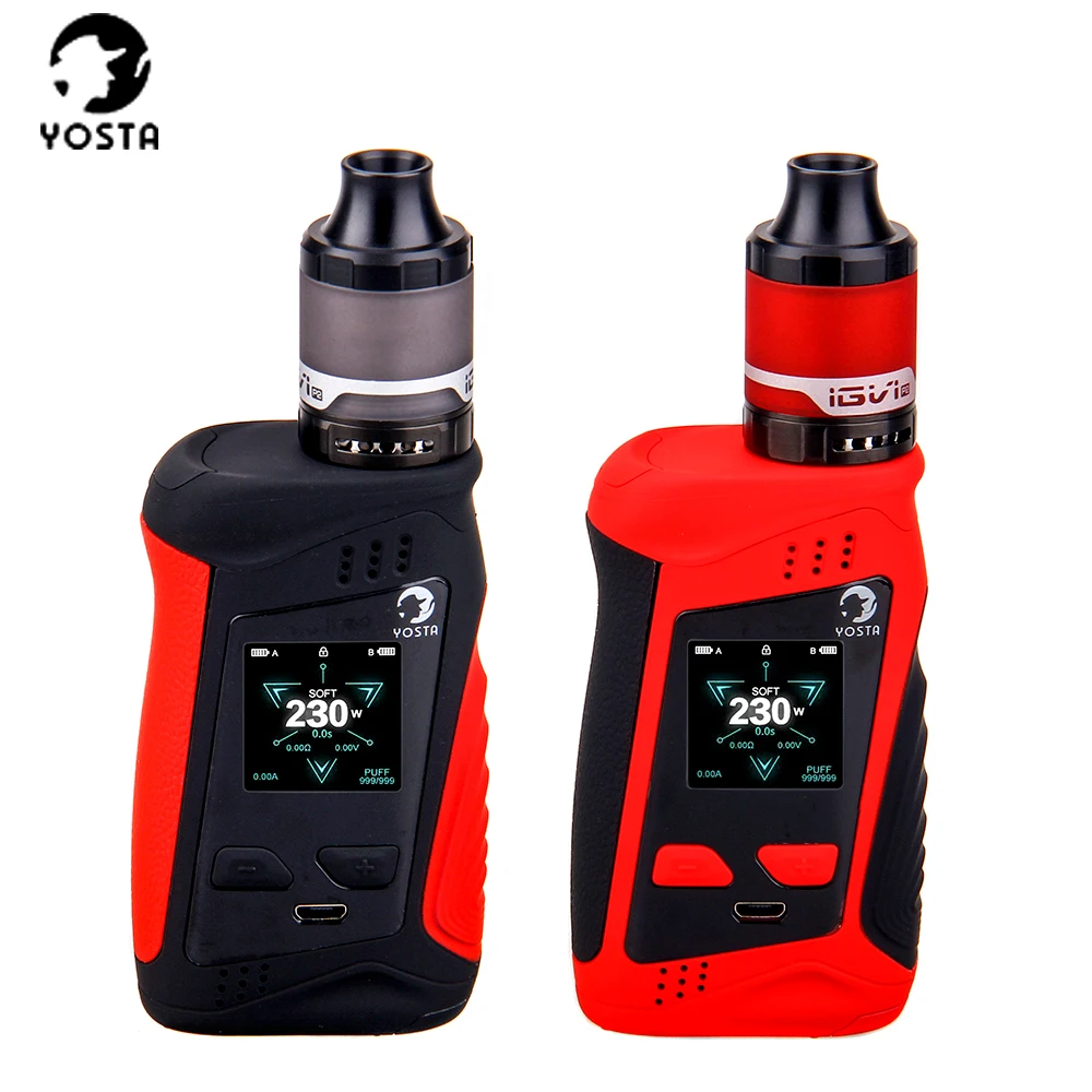 

Original Yosta Livepor 230 kit 230W elektronik e sigara TC box mod with iGVi P2 Sub-ohm Tank Vaporizer vape kits VS g priv 2