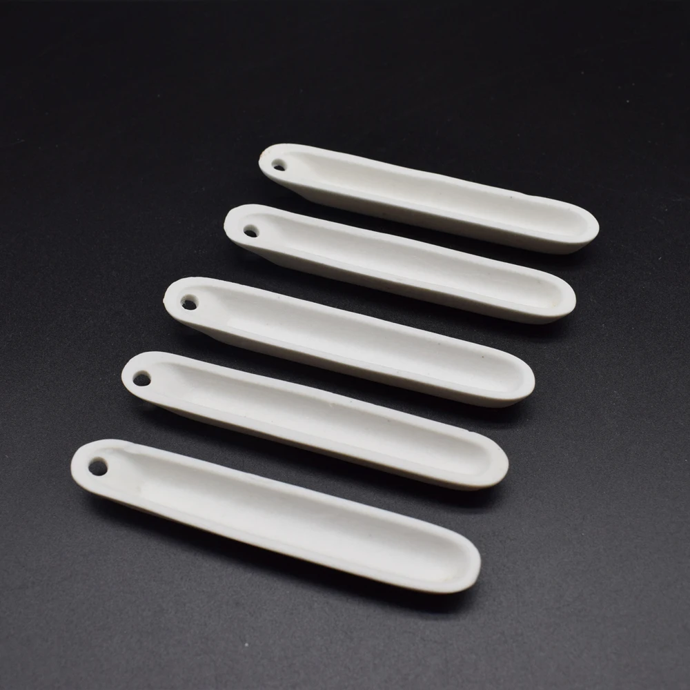 

High Temperature Quartz Silica Melting Crucible for Centrifugal Casting Platinum Melting 99.3% Alumina Boat Crucibles