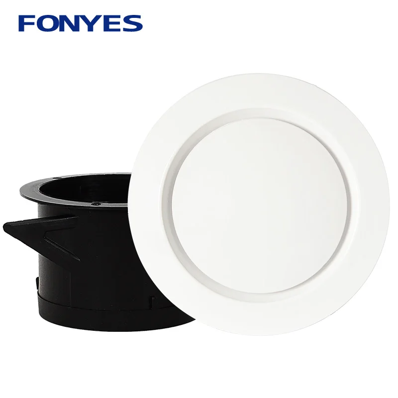3/4/6 inch Plastic air vent cover bathroom ceiling wall supply and exhaust ventilation grille for round duct pipe 75/100/150mm