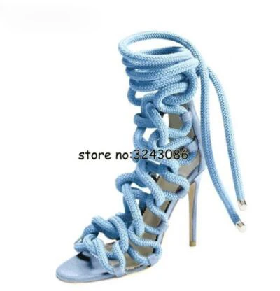 designer rope heels