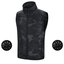 Summer Outdoor Cooling Fishing Vest Smart Cooling Air Conditioning Clothing USB Fan Vest Men Tactical Hunting Hiking Vest air conditioning vest cooling clothing aluminum alloy vortex tube worker welding cool clothes for high temperature environment