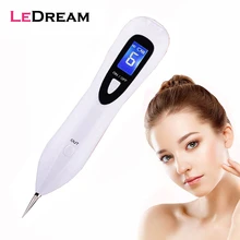 Перезаряжаемая лазерная машина для удаления кожи лица веснушек для удаления татуировок, плазменная машина для удаления моль и бородавки, машина для удаления пятен с ЖК-дисплеем