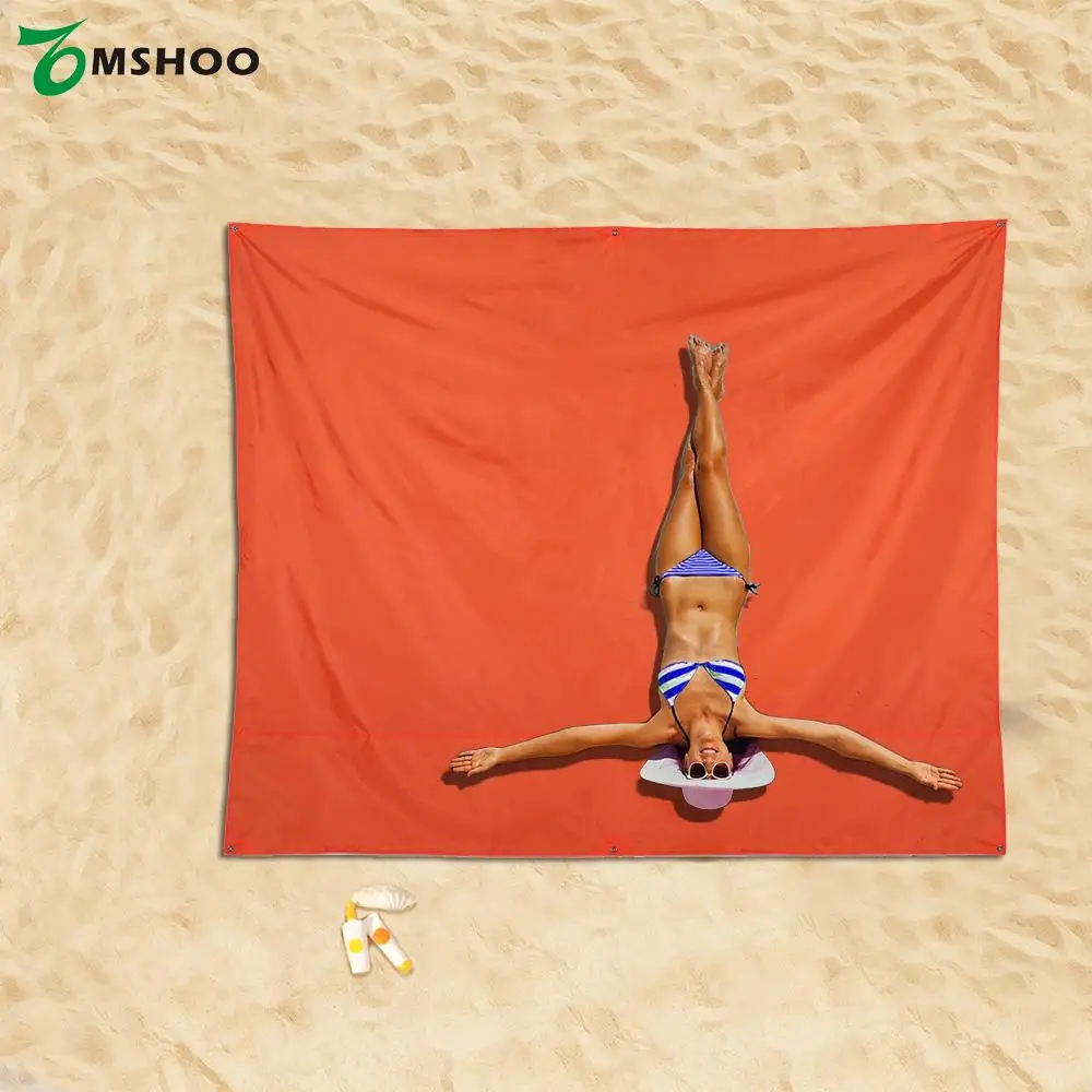 

TOMSHOO Waterproof Picnic Mat Beach Mat Pad Foldable Outdoor Camping Mat Blanket Seat 220*150cm/180cm Baby Climb Ground Mattress
