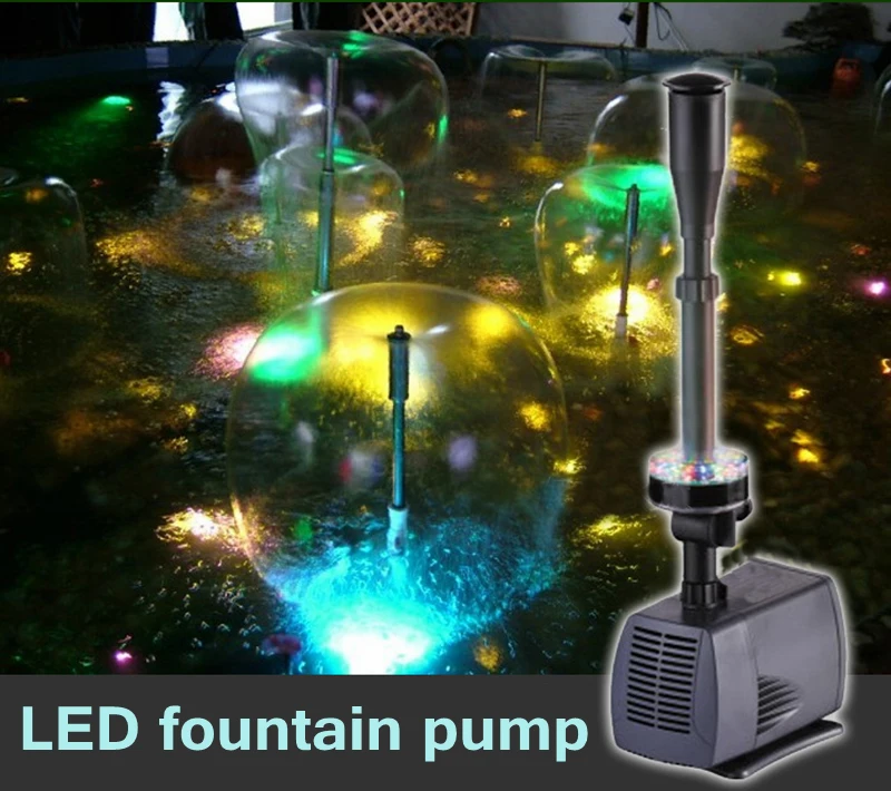 Светодиодный погружной водяной насос для фонтана 40 Вт 2000л/ч|fountain pump|pump for pondfountain