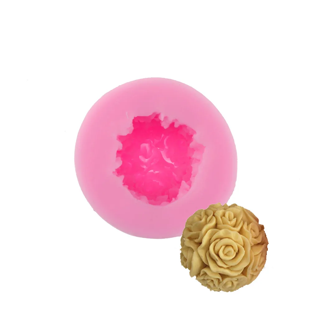 Rose Flower Leaf Silicone Mold Fondant Cake Decorating Tools Resin Clay Soap Candle Molds Chocolate Moulds