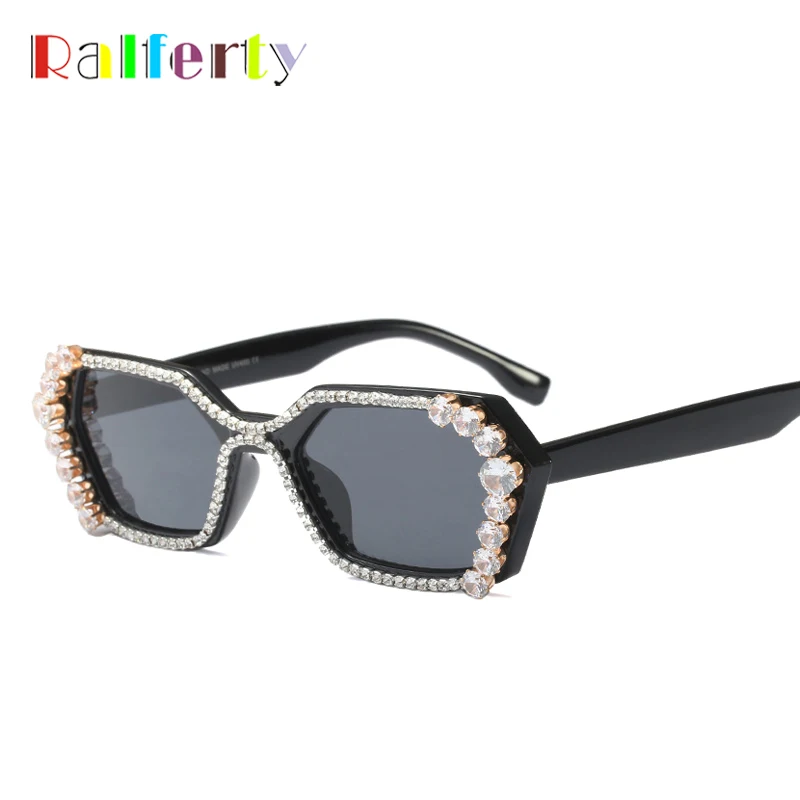 Ralferty Luxury Crystal Bling Sunglasses Women Diamond Sun Glasses