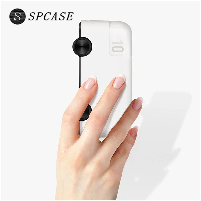 Kopen SPCASE 10000 mah Mini Leuke Cartoon Bus Power Bank Draagbare Externe Batterij Oplader Voor iphone X Opladen Voor Samsung NOTE 8