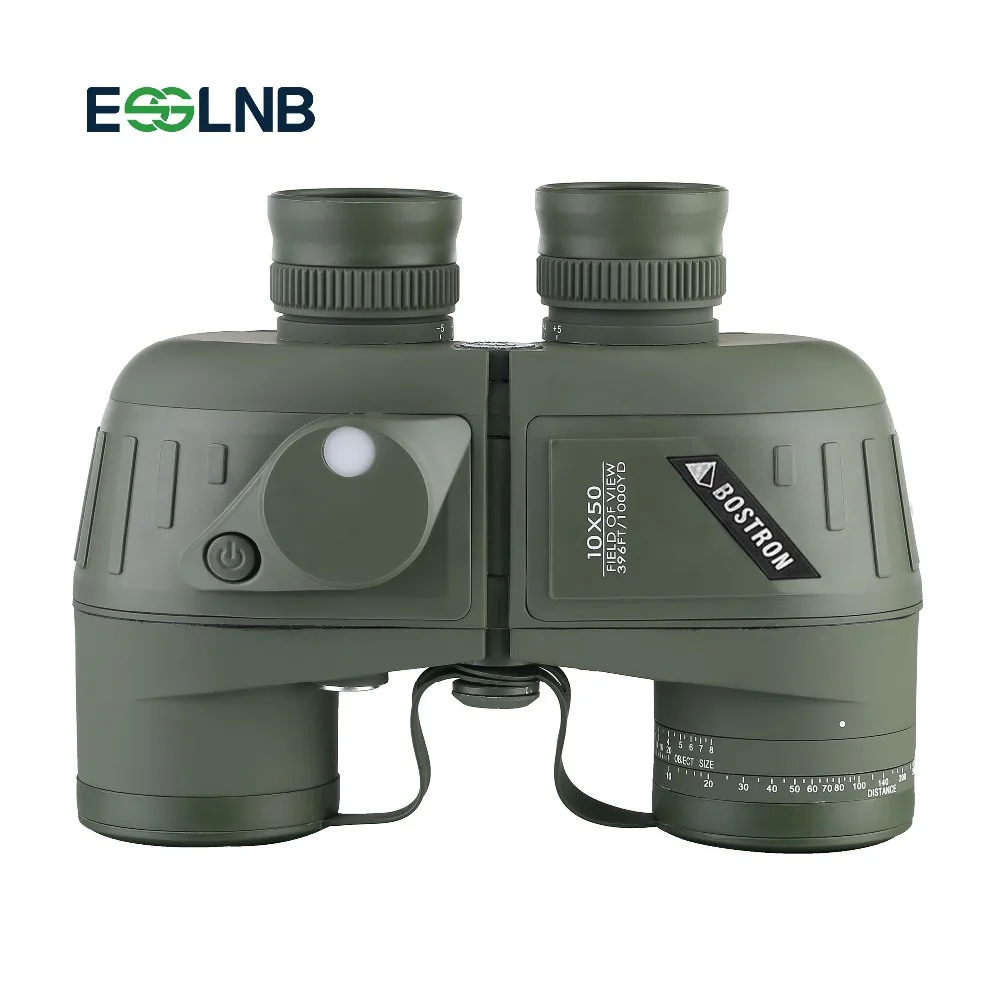 10x50 Binoculars Telescope with Rangefinder Compass BAK4 Prism FMC Lens Waterproof Fogproof Telescope For Navigation Hunting 10x50 Binoculars Telescope with Rangefinder Compass BAK4 Prism FMC Lens Waterproof Fogproof Telescope For Navigation Hunting